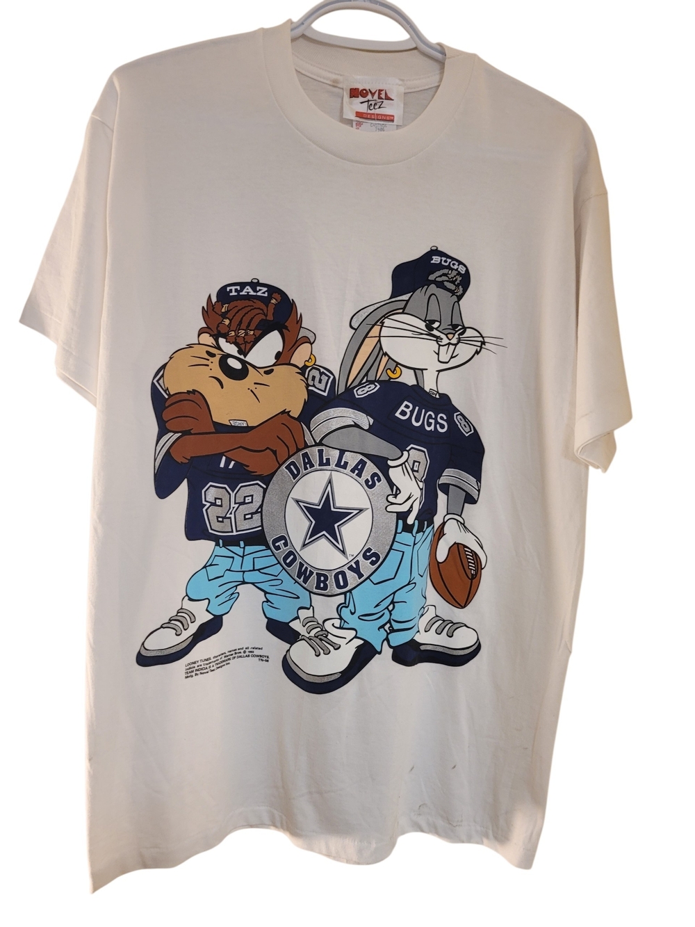 Dallas Cowboys Vintage 1993 Loony Tunes White (Bugs & Taz)